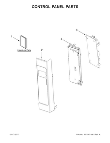 Part Location Diagram of W11031964 Whirlpool PANL-CNTRL