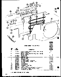 Heater Assembly Mfg. By Tuttle Diagram and Parts List for 109-5N P54975-6R Amana Air Conditioner