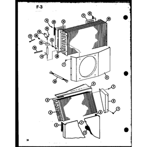 Diagram 3 Diagram and Parts List for 912-3E50A P68412-6R Amana Air Conditioner