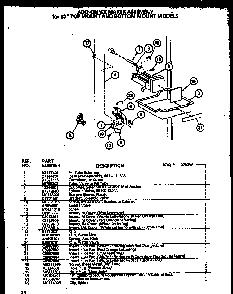 Icemaker Diagram and Parts List for TC18QL-P1111408WL  Amana Refrigerator
