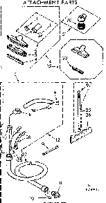 Attachment Parts Diagram and Parts List for 11628931  Kenmore Canister Vacuum