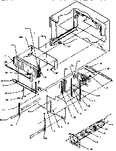 Evaporator Area Diagram and Parts List for TXI18R2-P1179501W  Amana Refrigerator