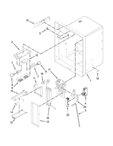 Refrigerator Liner Parts Diagram and Parts List for MFI2665XEM7  Maytag Refrigerator