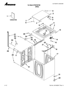 Part Location Diagram of W10420474 Whirlpool USE & CARE GUIDE