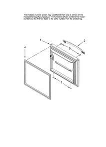 Freezer Door Parts Diagram and Parts List for ABB1922FED10  Amana Refrigerator