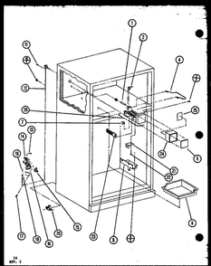 Diagram 2 Diagram and Parts List for IC3K-P7621309W-TM  Amana Refrigerator