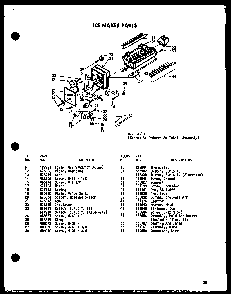 Ice Maker Parts Diagram and Parts List for SRI19E-L-P74100-5WL  Amana Refrigerator