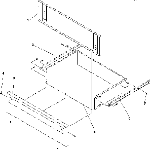 Storage Drawer Diagram and Parts List for ARHSC8750E-P1130657NE  Amana Range