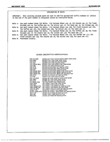 Explanation Of Notes Diagram and Parts List for 19384A  Admiral Refrigerator