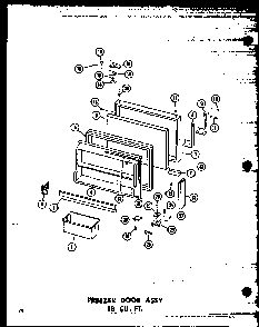 Section 15 Diagram and Parts List for TC18N-A-P60303-59WA  Amana Refrigerator