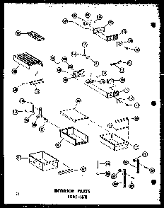 Section 8 Diagram and Parts List for ESRF-16W-C-P60303-23WC  Amana Refrigerator