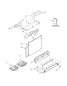 Door And Panel Parts Diagram and Parts List for JDB9200CWX3  Jenn-Air Dishwasher