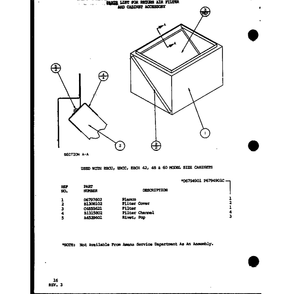 Diagram 1 Diagram and Parts List for EBCC3600MA P6752114C Amana Air Conditioner