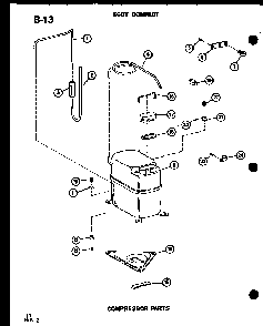 Section 1 Diagram and Parts List for ES12-2ML P54974-60R Amana Air Conditioner
