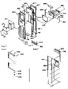 Freezer Door Diagram and Parts List for 57089-P1190814WE  Amana Refrigerator
