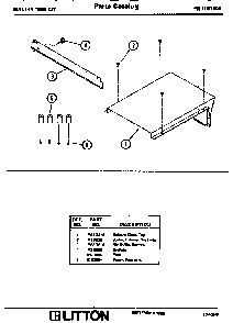 Replacement Parts Diagram and Parts List for FR1100000  Amana Microwave