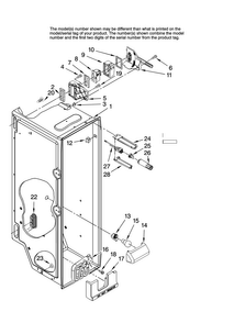 Refrigerator Liner Parts Diagram and Parts List for AC2225GEKS14  Amana Refrigerator