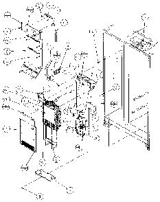 Evaporator And Air Handling Diagram and Parts List for 35541-P1121709W  Amana Refrigerator