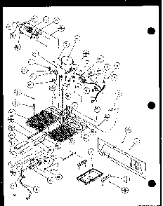 Machine Compartment Diagram and Parts List for SZDE20KB-P1117602W  Amana Refrigerator