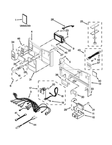 Control Panel Parts Diagram and Parts List for MLE20PNAGW0  Maytag Washer Dryer Combo