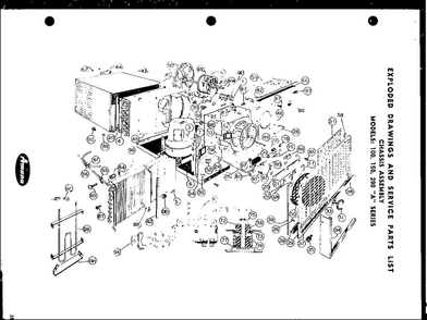Section 8 Diagram and Parts List for 200C-8R  Amana Air Conditioner