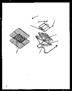 Rack/elements Diagram and Parts List for EHT330-P1142446NW  Caloric Range