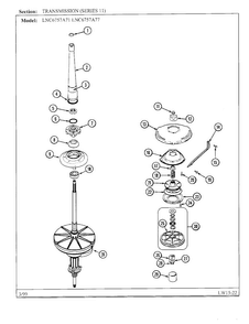 Transmission-series 11 Page 2 Diagram and Parts List for 6757A77  Norge Washer