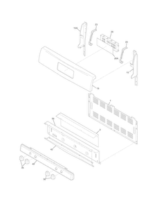 Backguard Diagram and Parts List for CRG3480PWA  Crosley Range