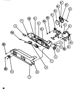 Ice And Water Cavity 2 Diagram and Parts List for SBDT520M-P1164101W  Amana Refrigerator