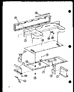 Control Diagram and Parts List for RC-14S P72649-1M Amana Microwave