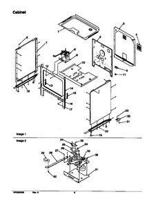 Cabinet Diagram and Parts List for ARR6102W-P1143605NW  Amana Range