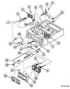 Control Panel Diagram and Parts List for SSE507QF1500  Speed Queen Dryer