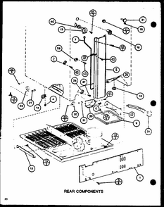 Rear Components (tm18m/p7859212w) (tm18m/p7859213w) Diagram and Parts List for TM18M-P7859213W  Amana Refrigerator