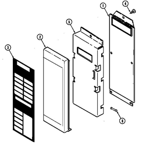 Control Diagram and Parts List for DM15KB-15T  Maytag Microwave