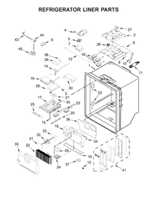 Part Location Diagram of W11188493 Whirlpool COVER-EVAP