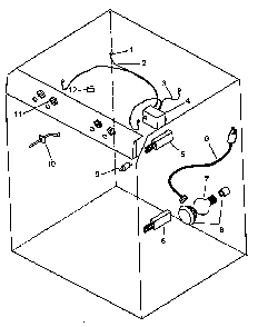 Electrical Components Diagram and Parts List for AGS761W1-P1141274NW  Amana Range