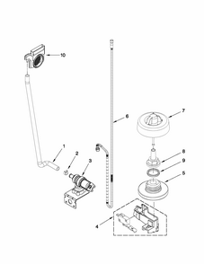 Part Location Diagram of W10205539 Maytag Float switch