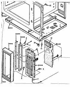 Control Panel Parts Diagram and Parts List for 8504428190  Kenmore Microwave