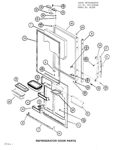 Parts List For Bottom Mount Refrigerator Page 3 Diagram and Parts List for 20804A  Amana Refrigerator