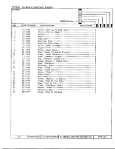 Water Carrying Parts Page 2 Diagram and Parts List for 6532A REV G Norge Washer