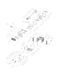 Recommended Spare Parts Diagram and Parts List for CAHE12ERR410A13  Crosley Air Conditioner