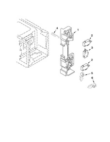 Part Location Diagram of W10284504 Whirlpool INTERLOCK