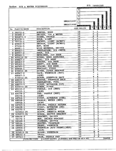 Ice And Water Dispenser Page 2 Diagram and Parts List for 621447  Admiral Refrigerator