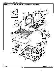 Freezer Compartment Diagram and Parts List for RB23KA-4AW BG97C Magic Chef Refrigerator