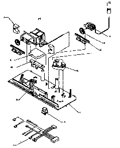Control Assembly Diagram and Parts List for TS18R2G-P1181803WG  Amana Refrigerator