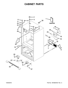 Part Location Diagram of W11686793 Whirlpool BLOCK-EPS FLTR TUBE