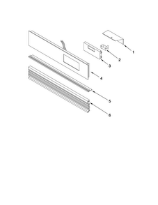 Control Panel Parts Diagram and Parts List for JGW8130DDW15  Jenn-Air Wall Oven