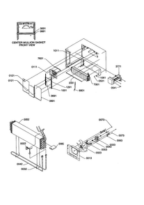 Evaporator/fan Motor Diagram and Parts List for TS19VL-P1306302WL  Amana Refrigerator