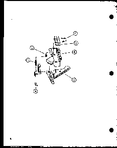 Section 8 Diagram and Parts List for CW2303G P1122908WG Amana Washer