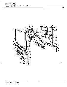 Door Diagram and Parts List for DC24J6  Maytag Dishwasher